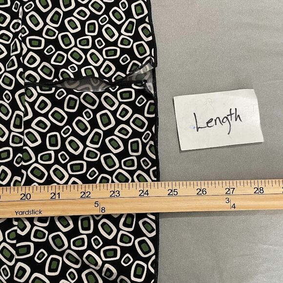 Julie Mitchell Urban Size Medium Pull on Geometric Abstract Artsy Knit Skirt Y2K - Picture 12 of 12